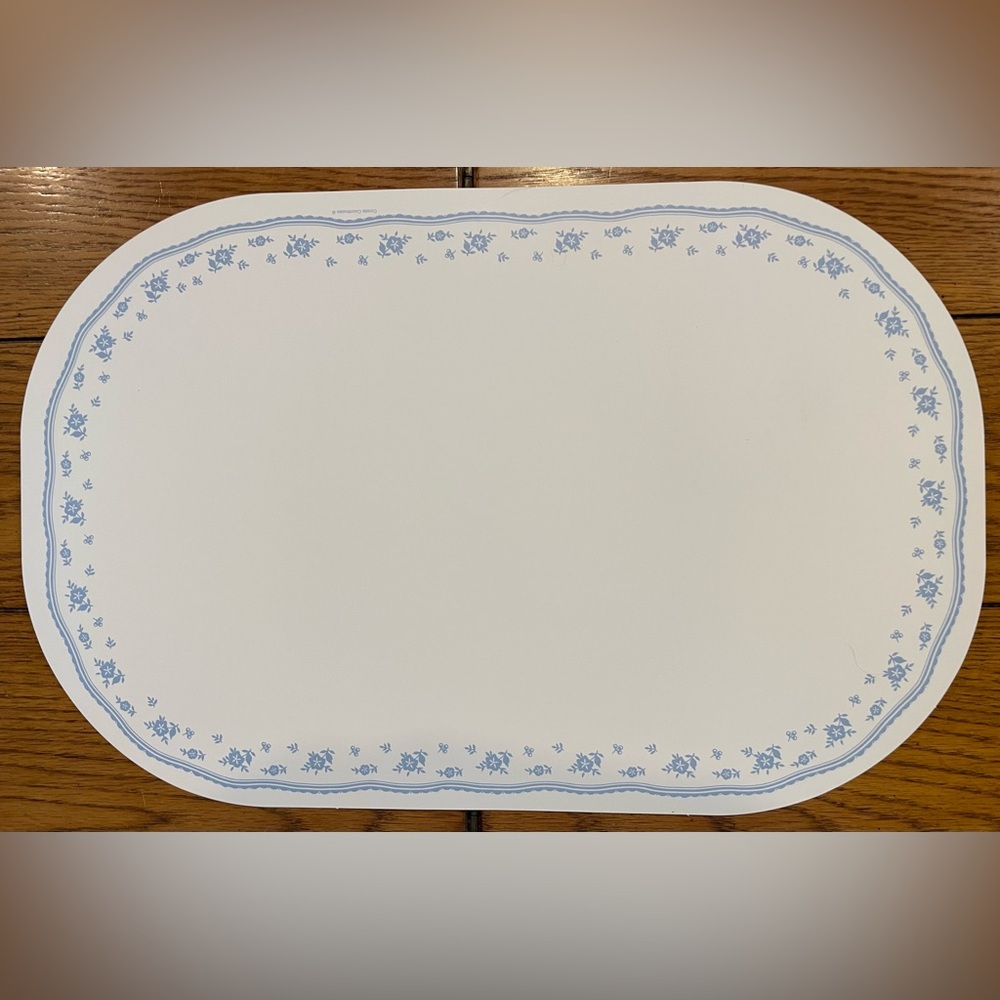 Corelle Coordinates Reversible Placemats (4) Morning Blue, 17.125 X 11.25 inches